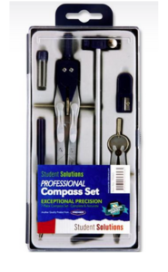 Student Solutions 7pce Professional Compass Set