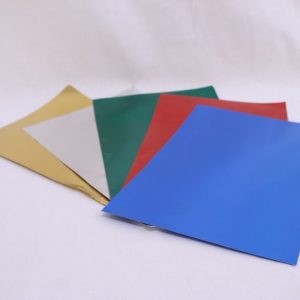 Coloured Embossing Foil 5 assd 185 x 295 mm