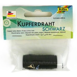 Black Enamel Jewellry Wire 0.3mm x 80m