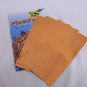 Copper Embossing Foil 18.5 x 29.5 cm - 3 Sheets