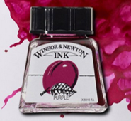 Purple W&N Drawing Ink 14ml