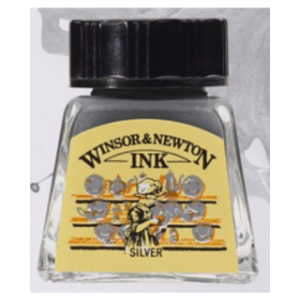 Silver W&N Drawing Ink 14ml
