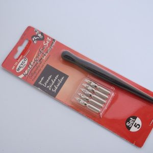 Dip Calligraphy Set (Penholder with 5 assd nibs)