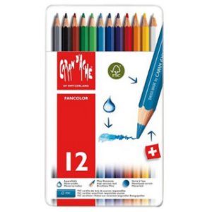 Caran D’ache Fancolor Pencils 12 assd - DISCONTINUED PRODUCT, WHILE STOCKS LAST!!!
