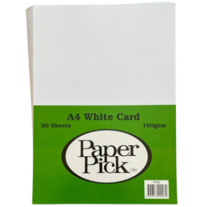 White Card - A4 PK 50