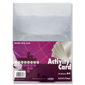 Silver Card - A4 PK 25