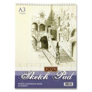 A3 Spiral Sketch Pad - 135 gsm 30 pages