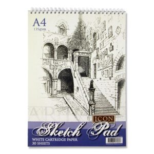 A4 Spiral Sketch Pad - 135 gsm 30 pages
