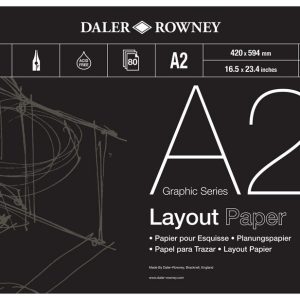 Daler Layout Pad 45gsm A2 80 page - WHILE STOCKS LAST!!!!