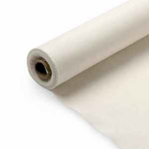 Unprimed 10 ounce Medium White Cotton Canvas Roll - 160cm  x 6m