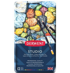 Derwent Studio Fine Colour Pencils 12 - WHILE STOCKS LAST - ONLY 5 LEFT!!!